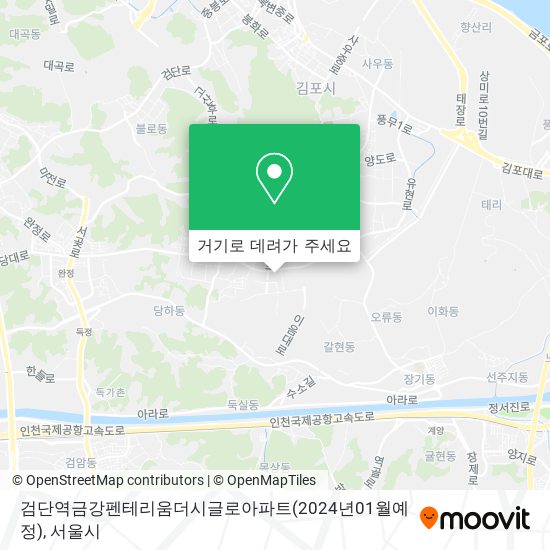검단역금강펜테리움더시글로아파트(2024년01월예정) 지도