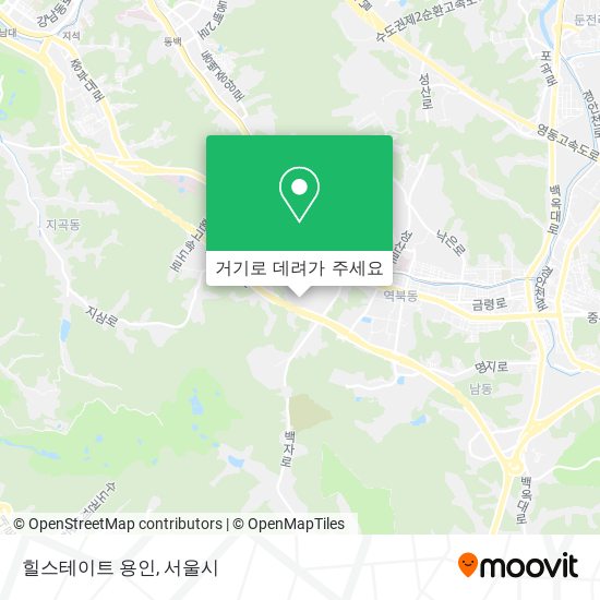 힐스테이트 용인 지도