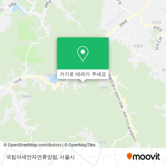 국립아세안자연휴양림 지도