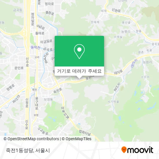 죽전1동성당 지도