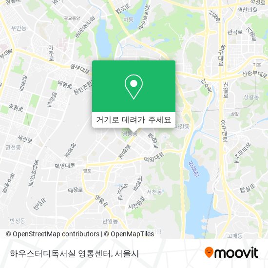 하우스터디독서실 영통센터 지도