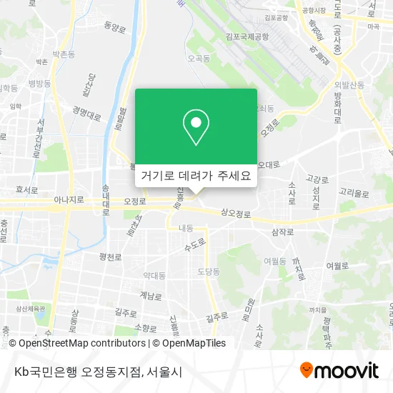 Kb국민은행 오정동지점 지도