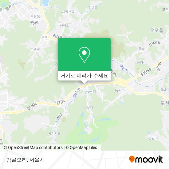 감골오리 지도