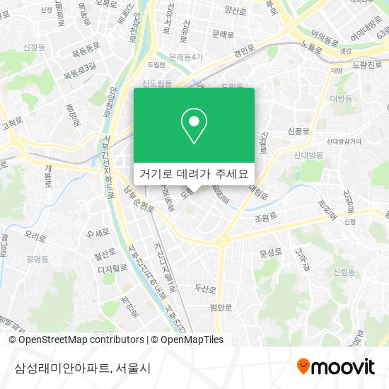 삼성래미안아파트 지도