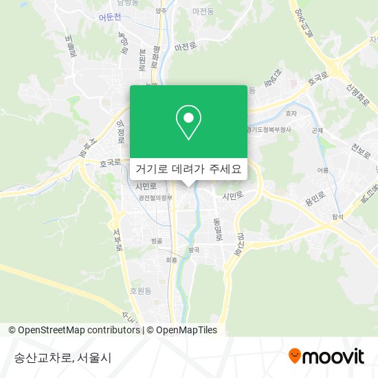 송산교차로 지도