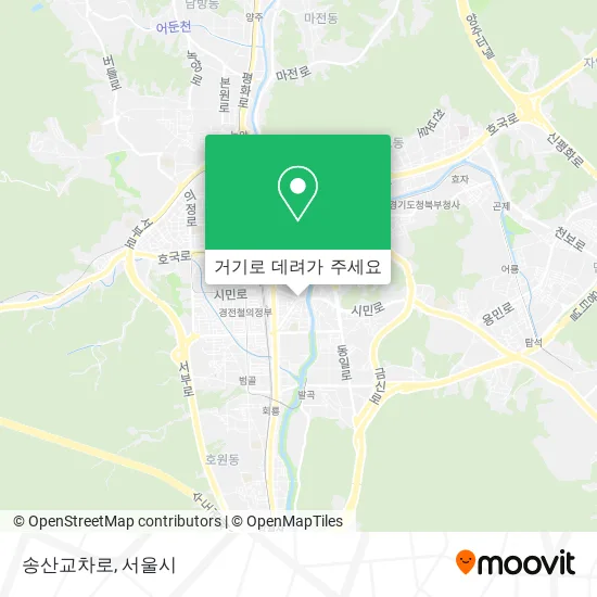 송산교차로 지도