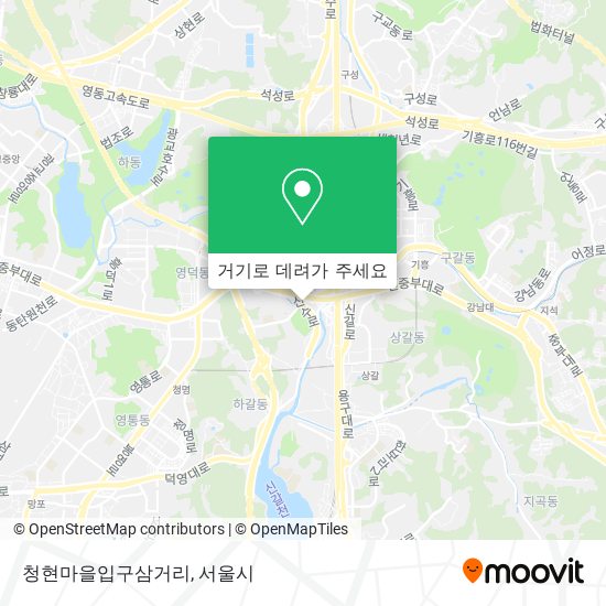 청현마을입구삼거리 지도