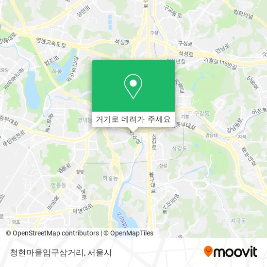 청현마을입구삼거리 지도