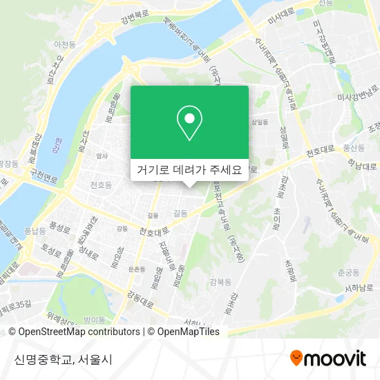 신명중학교 지도