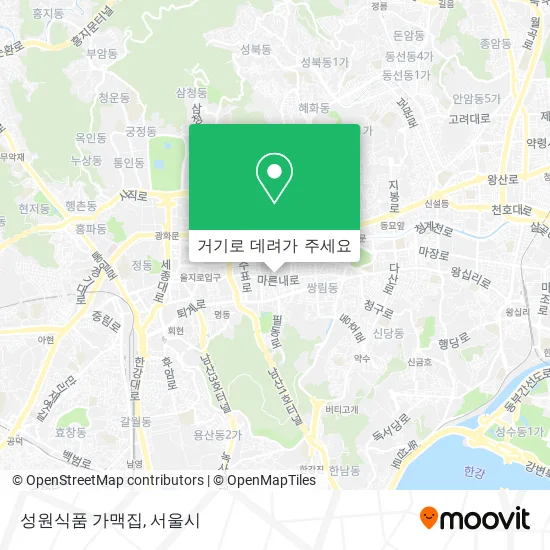 성원식품             가맥집 지도