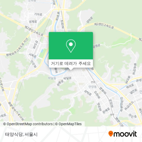 태양식당 지도