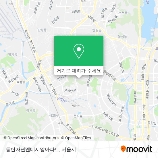 동탄자연앤데시앙아파트 지도