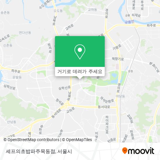 셰프의초밥파주목동점 지도