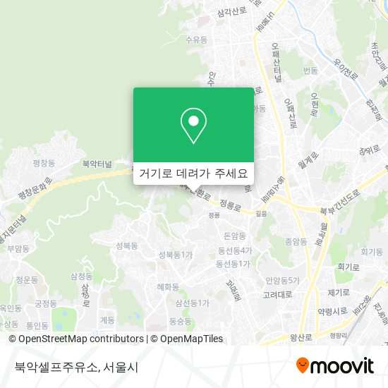 북악셀프주유소 지도
