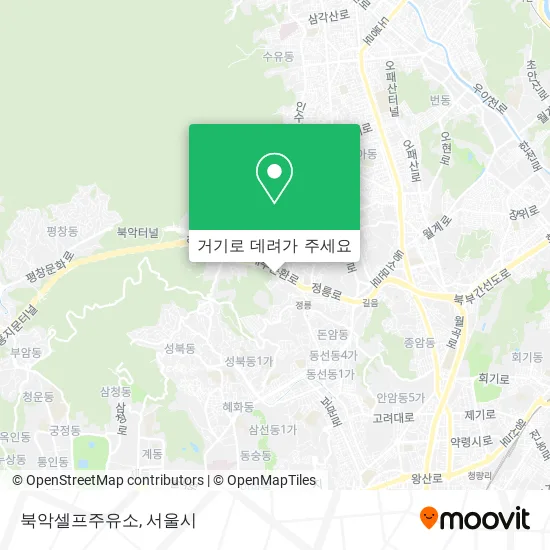 북악셀프주유소 지도
