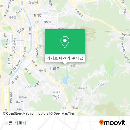 라동 지도