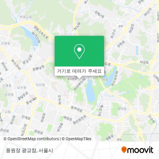 풍원장 광교점 지도