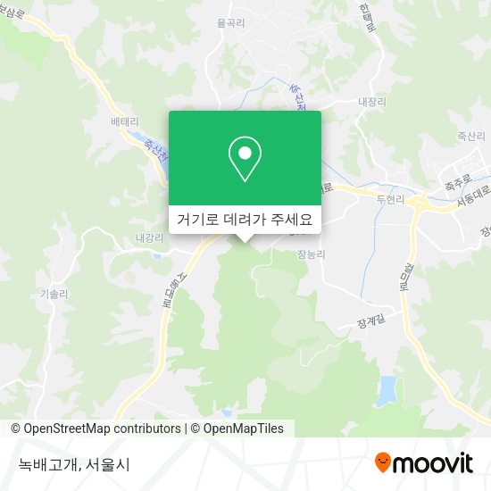 녹배고개 지도