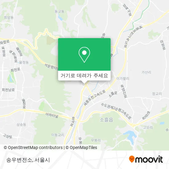 송우변전소 지도