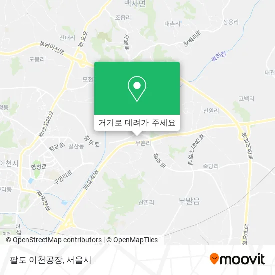 팔도 이천공장 지도