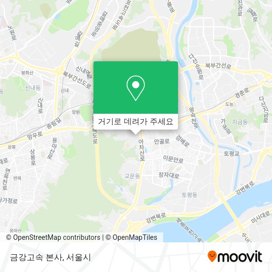 금강고속 본사 지도