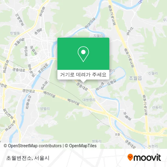 초월변전소 지도
