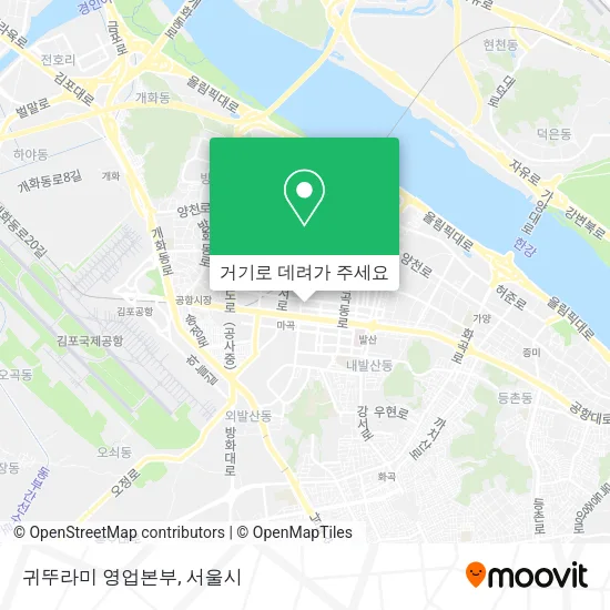 귀뚜라미 영업본부 지도