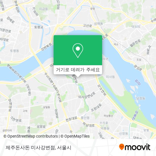 제주돈사돈 미사강변점 지도