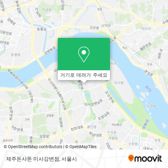 제주돈사돈 미사강변점 지도