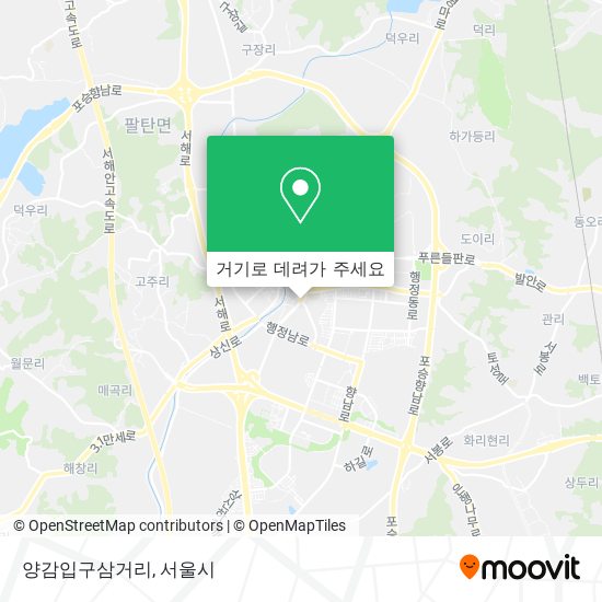 양감입구삼거리 지도