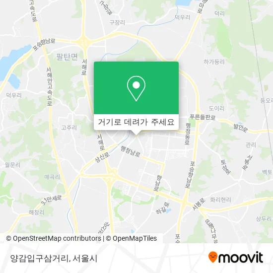 양감입구삼거리 지도