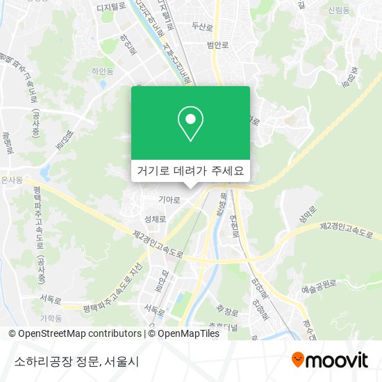 소하리공장 정문 지도