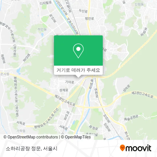 소하리공장 정문 지도
