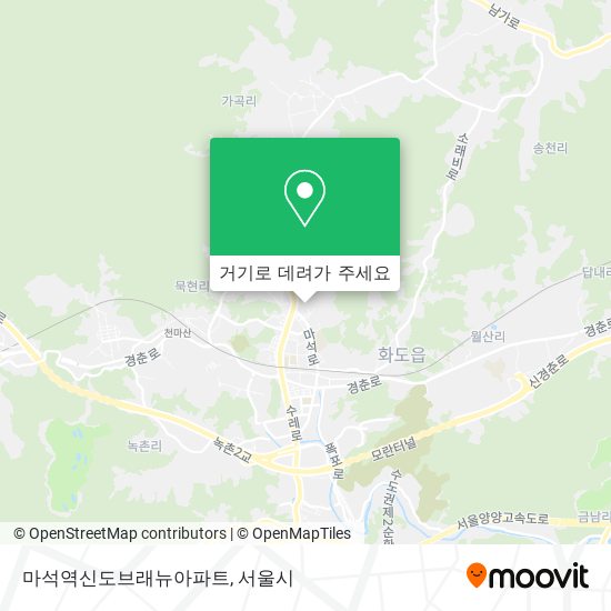 마석역신도브래뉴아파트 지도