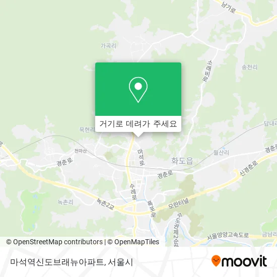마석역신도브래뉴아파트 지도