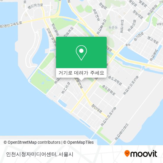 인천시청자미디어센터 지도