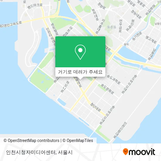 인천시청자미디어센터 지도