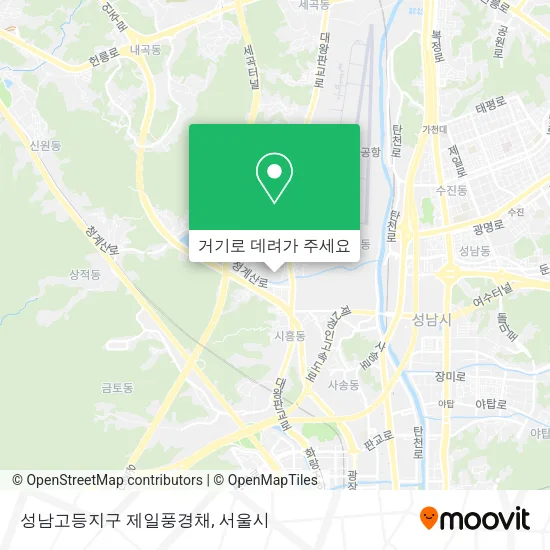 성남고등지구 제일풍경채 지도