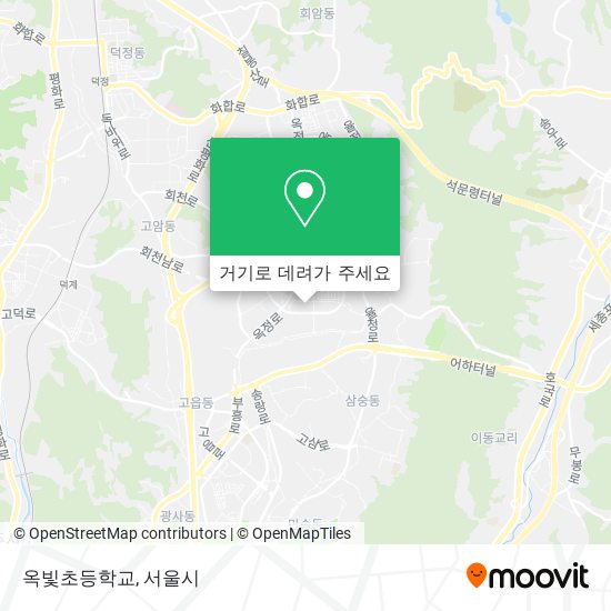 옥빛초등학교 지도