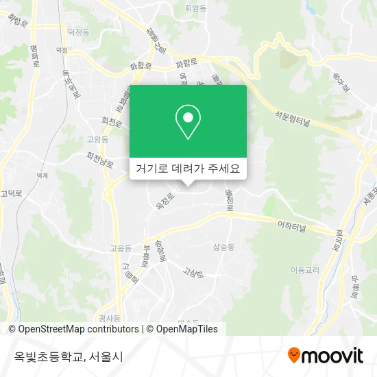 옥빛초등학교 지도