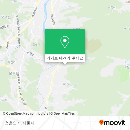 청춘연가 지도