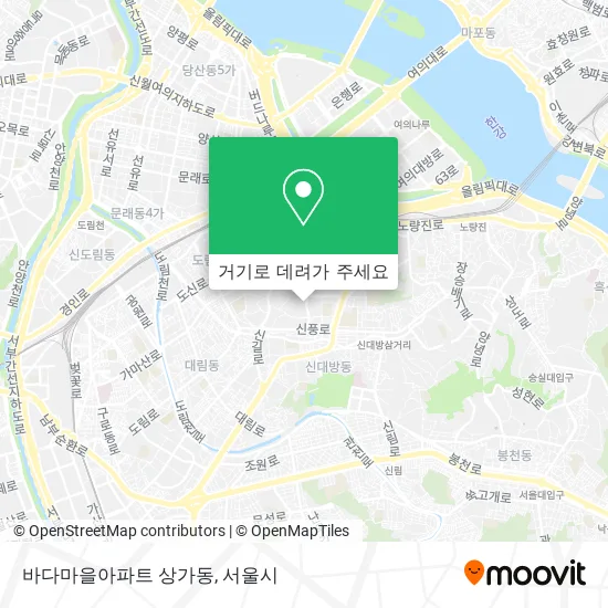 바다마을아파트 상가동 지도