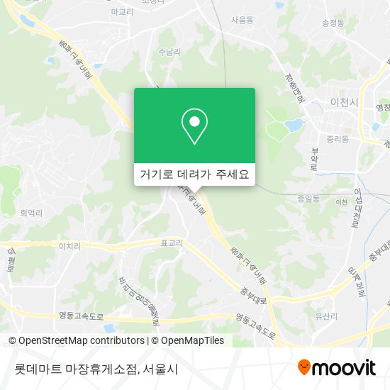 롯데마트 마장휴게소점 지도