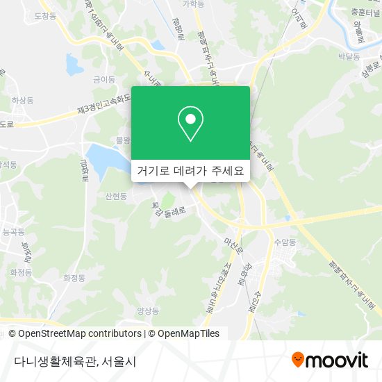 다니생활체육관 지도