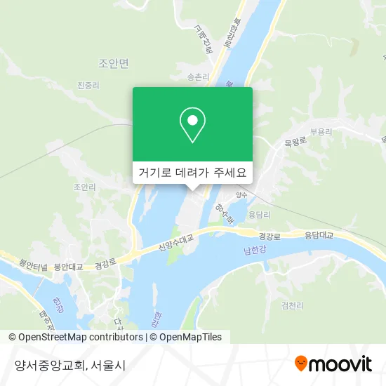 양서중앙교회 지도