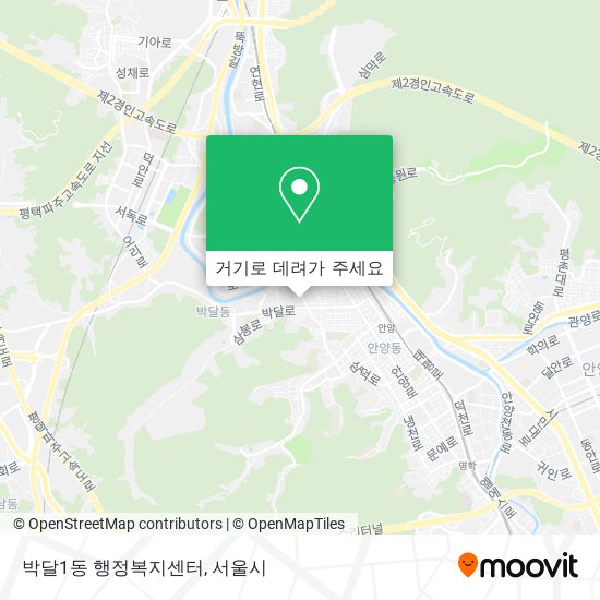 박달1동 행정복지센터 지도