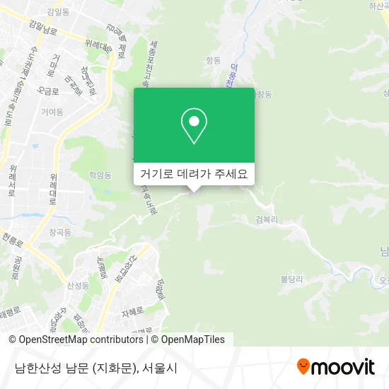 남한산성 남문 (지화문) 지도