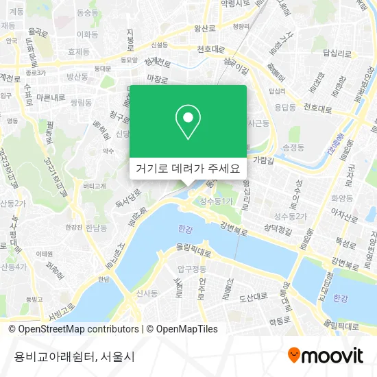 용비교아래쉼터 지도
