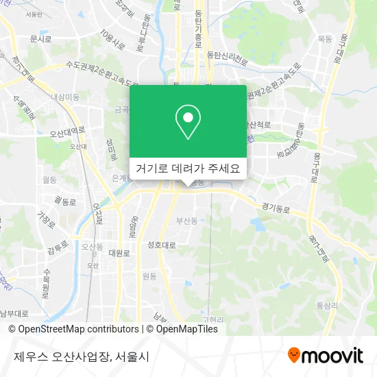 제우스 오산사업장 지도