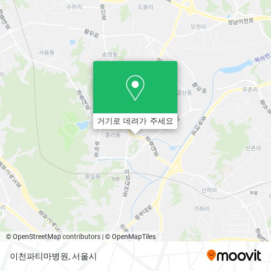 이천파티마병원 지도